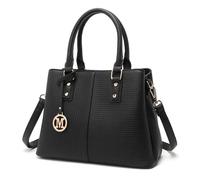 Miss Lulu Bolso de Mano para Mujer Mediano, Bolsos Bandolera Elegantes para PU Mujer, Bolso de Hombro de Cuero Artificial, Bolso con Correa Cruzada Desmontable y Asas de Agarre.