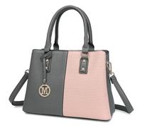 Miss Lulu Bolso de Mano para Mujer Mediano, Bolsos Bandolera Elegantes para PU Mujer, Bolso de Hombro de Cuero Artificial, Bolso con Correa Cruzada Desmontable y Asas de Agarre.