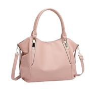Miss Lulu - Bolso de mujer grande con correa ajustable, Tote Bag impermeable de piel sintética, bolso bandolera mujer para uso diario y viaje, Nudo, Utilidad