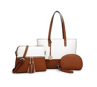 Miss Lulu Bolso Mujer Grande - Bandolera Combo - Con Gran Capacidad y Material Resistente - Perfecto para el Dia a Dia en la Universidad y Actividades Cotidianas