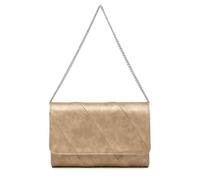 Miss Lulu Bolso Mujer para Fiesta - Clutch con Cadena Dorada y Diseño V - Ideal para Eventos Sociales, Resistente y Elegante