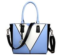 Miss Lulu Bolso Tote Mujer con Bandolera en Piel PU | Forma en V,Multicolor para Adolescente,Ideal para Trabajo Universidad o Fiesta