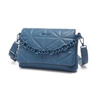 Miss Lulu Bolsos Bandolera Pequeños para Mujeres, Bolsos de Mano Acolchados Clásicos y Suaves con Correa Ancha, Bolso Impermeable de Cuero PU para Celular como Regalo para Chicas (Azul clásico)