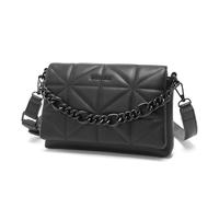 Miss Lulu Bolsos Bandolera Pequeños para Mujeres, Bolsos de Mano Acolchados Clásicos y Suaves con Correa Ancha, Bolso Impermeable de Cuero PU para Celular como Regalo para Chicas (Negro)
