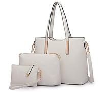 Miss Lulu Bolsos de Mujer 3 Piezas Bolso de Hombro Bandolera Cartera Hermosa fácil Cambiar en Uso Diario