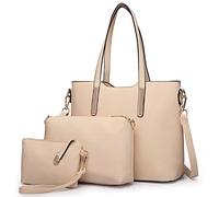 Miss Lulu Bolsos de Mujer 3 Piezas Bolso de Hombro Bandolera Cartera Hermosa fácil Cambiar en Uso Diario