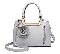 Miss Lulu Bolso Bandolera de Piel sintética con asa Superior para Mujer, Elegante Bolso de Hombro con diseño de Flores