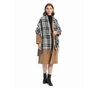 Miss Lulu Bufanda Mujer Invierno Caliente Mantas Cozy Pashmina Chal Grande Larga Tartán Enrejado Mantón (Azul Oscuro)