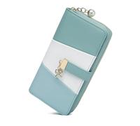 Monedero Mujer Elegante con Colgante de Perla y Lazo, Carteras de Mujer de Estilo Chic, Cartera Mujer Ideal para Cualquier Ocasión