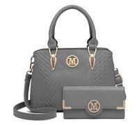 Miss Lulu Elegante Bolsos de Mujer en PU Cuero,Versátil Bolso de Mano y Bolsa de Hombro,Ideal para Trabajo,Escuela y Ocasiones Casuales
