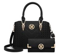Miss Lulu Elegante Bolsos de Mujer en PU Cuero,Versátil Bolso de Mano y Bolsa de Hombro,Ideal para Trabajo,Escuela y Ocasiones Casuales