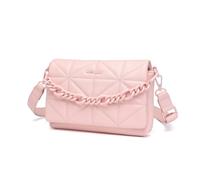 Miss Lulu LG2318 PK, Bolsos Cruzados pequeños para Mujer, Pink, L22W4H16cm