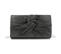 Miss Lulu Bolso de Mano para Mujer, Bolsa de Noche para Boda, Lazo Grande Suave con Purpurina Fina, Bolso sintético, Bolsas de Fiesta de graduación