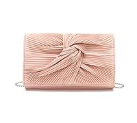 Miss Lulu Bolso de Mano para Mujer, Bolsa de Noche para Boda, Lazo Grande Suave con Purpurina Fina, Bolso sintético, Bolsas de Fiesta de graduación