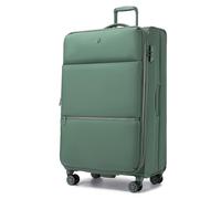 Miss Lulu Maleta de Cabina con Ruedas Blanda Expandible Giratorias Equipaje de Mano Maletas de Viaje Grande, 85x49x34,5cm, Verde