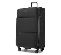 Miss Lulu Maleta de Cabina con Ruedas Blanda Expandible Giratorias Equipaje de Mano Maletas de Viaje Grande, 85x49x34,5cm, Negro