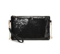 Miss Lulu Mini bolso cruzado para mujer, bolso de mano con cadena, bolso de hombro para fiesta de noche, lentejuelas brillantes