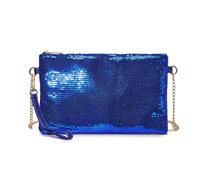 Miss Lulu Mini bolso cruzado para mujer, bolso de mano con cadena, bolso de hombro para fiesta de noche, lentejuelas brillantes