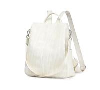 Miss Lulu Mochila Antirrobo de PU para Mujer - Mochila de Gran Capacidad con Múltiples Bolsillos, Convertible en Bolso de Hombro para Trabajo, Viaje y Uso Diario