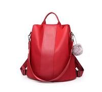 Miss Lulu Mochila Antirrobo de PU para Mujer - Mochila de Gran Capacidad con Múltiples Bolsillos, Convertible en Bolso de Hombro para Trabajo, Viaje y Uso Diario