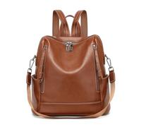 Miss Lulu Mochila Antirrobo de PU para Mujer - Mochila de Gran Capacidad con Múltiples Bolsillos, Convertible en Bolso de Hombro para Trabajo, Viaje y Uso Diario