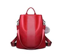 Miss Lulu Mochila para Mujer Bolso de Hombro Bolso de Bandolera Antirrobo Nylon y Cuero Sintética Viaje Ligero Colegio
