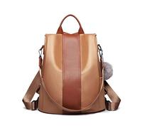 Miss Lulu Mochila para Mujer Bolso de Hombro Bolso de Bandolera Antirrobo Nylon y Cuero Sintética Viaje Ligero Colegio