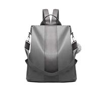 Miss Lulu Mochila para Mujer Bolso de Hombro Bolso de Bandolera Antirrobo Nylon y Cuero Sintética Viaje Ligero Colegio