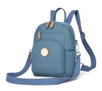 Miss Lulu Mochila para mujer Mini mochila urbana viaje Mochila impermeable Casual Mochila Bolso bandolera Multiusos Bolso bandolera para el trabajo, los estudios Azul