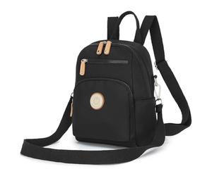 Miss Lulu Mochila para mujer Mini mochila urbana viaje Mochila impermeable Casual Mochila Bolso bandolera Multiusos Bolso bandolera para el trabajo, los estudios Negro