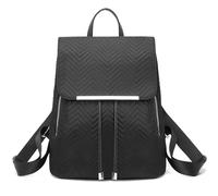 Miss Lulu Mochila Pequeña para Mujer Impermeable,Mochila de Ciudad en Piel Sintética Ideal para Viajes Trabajo y Escuela
