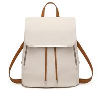 Miss Lulu Mochila Pequeña para Mujer Impermeable,Mochila de Ciudad en Piel Sintética Ideal para Viajes Trabajo y Escuela