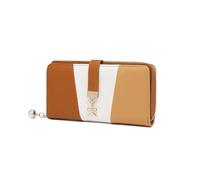 Miss Lulu Monedero Mujer Elegante con Tarjeta de Identificación RFID, Carteras de Mujer con Colgante de Perla, Cartera Mujer Uso Diario y Ocasiones Especiales