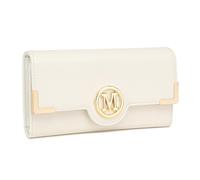 Miss Lulu Monederos Largos para Mujer, Bolsillo con Cremallera, múltiples Ranuras para Tarjetas, Piel sintética con Hebilla de Metal