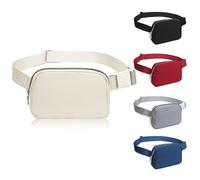 Riñonera Deportiva Hombre y Mujer Impermeable Viaje Cinturón de Dinero Senderismo Ciclismo con Hebilla Ajustable