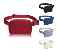 Miss LuLu Riñonera Deportiva Hombre y Mujer Impermeable Viaje Cinturón de Dinero Senderismo Ciclismo con Hebilla Ajustable