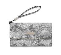 Miss Lulu Cartera Grande para Mujer de Cuero PU, Monedero Ligero con Estampado Floral y Múltiples Compartimentos