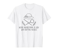 Miss Marple Nunca Subestimes a una Dama en Blanco y Negro Camiseta