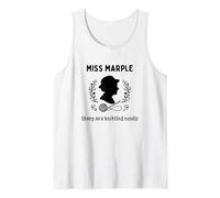 Miss Marple Sharp como Aguja de Tejer Camiseta sin Mangas
