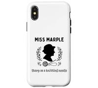 Miss Marple Sharp como Aguja de Tejer Carcasa para iPhone X/XS