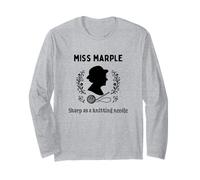 Miss Marple Sharp como Aguja de Tejer Manga Larga