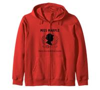 Miss Marple Sharp como Aguja de Tejer Sudadera con Capucha