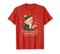 Miss Marple Todo lo Que Quiero para Navidad es un Buen Misterio Camiseta