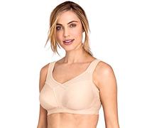 Miss Mary Cotton Fresh Sujetador sin Aros de Copa Completa con Corte Extra Alto 110E Beige