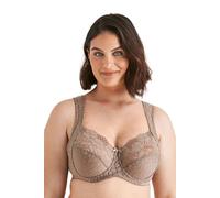Miss Mary Jacquard & Lace Sujetador con Aros y Soporte Lateral 95D Taupe