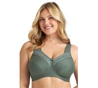 Miss Mary of Sweden Broderie Anglaise Sujetador de Mujer en algodón con Copa Completa y sin aro 110D Green