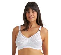 Miss Mary of Sweden Cotton Dots Sujetador sin Aros de algodón con Soporte cómodo y Copa Completa 100C White