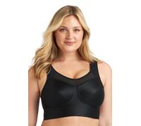 Miss Mary of Sweden Cotton Simplex Sujetador Deportivo sin Aros de bajo Impacto, algodón cómodo 90D Black