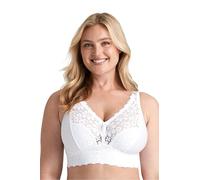Miss Mary of Sweden Lace Dreams Sujetador sin Aros Ajustable con Encaje Reciclado y Ajuste cómodo 110F White