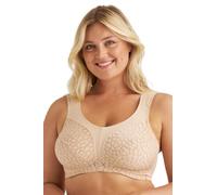Miss Mary of Sweden Lovely Jacquard Sujetador con Aros y Escote Alto, Cobertura Completa 100C Beige